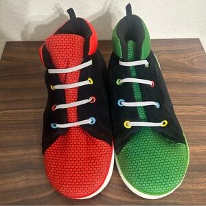 Mario Bros Kids Colorful High-Top Slippers